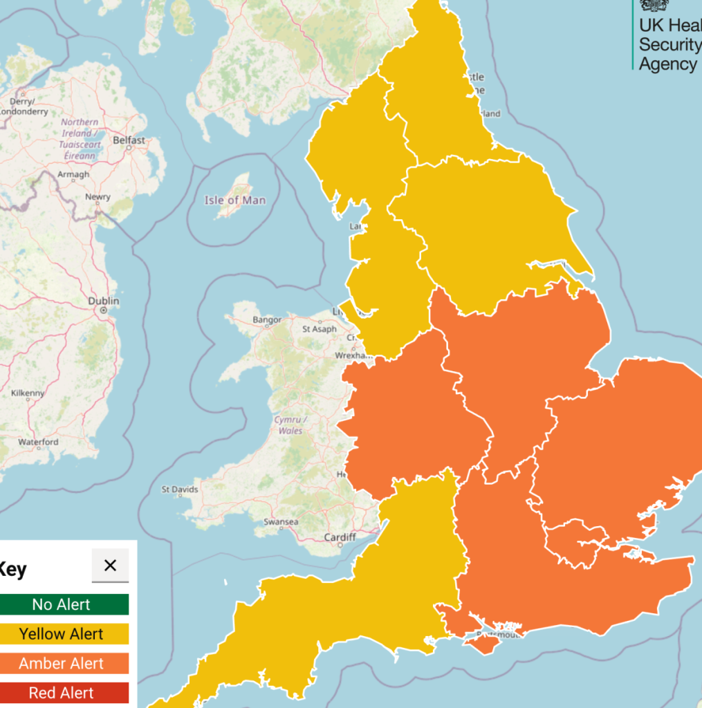 England Bakes Under Amber Heat Alerts as Temperatures Threaten to Hit 36C and Chessington Shuts Its Gates